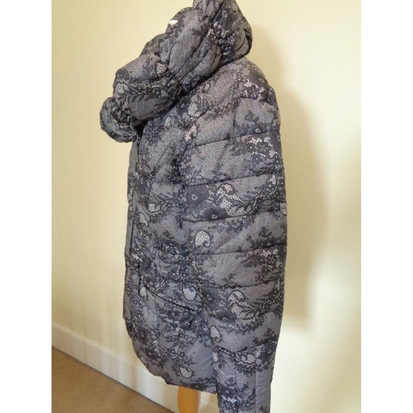 Rino & Pelle Lace Print Puffer Jacket Size 44 - Picture 15 of 16